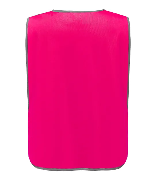 YHVJ259 - Personalisatie veiligheidshesje met reflecterende rand Fluo Pink