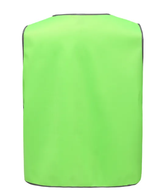 YHVJ259 - Personalisatie veiligheidshesje met reflecterende rand Lime