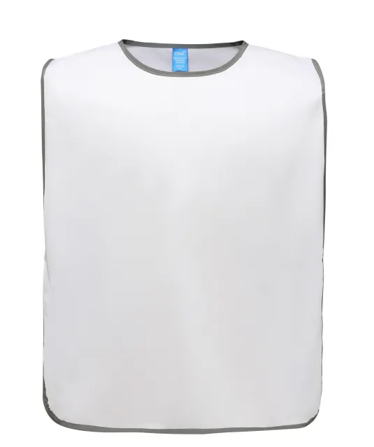YHVJ259 - Personalisatie veiligheidshesje met reflecterende rand White