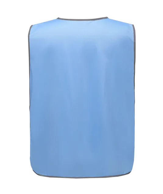 YHVJ259 - Personalisatie veiligheidshesje met reflecterende rand Sky Blue