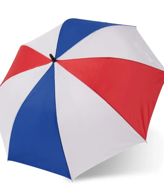 KI2008 - Grote Golfparaplu Reflex blue/White/French red