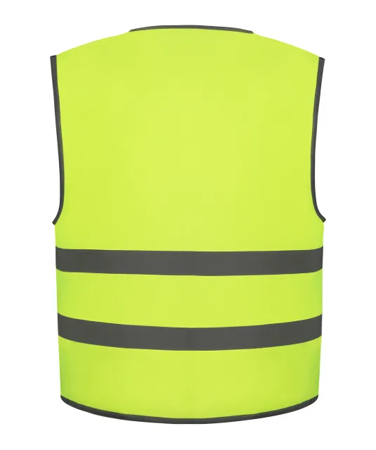 YHVW102CH - Veiligheidshesje met reflecterende zoom en strepen Hi Vis Yellow