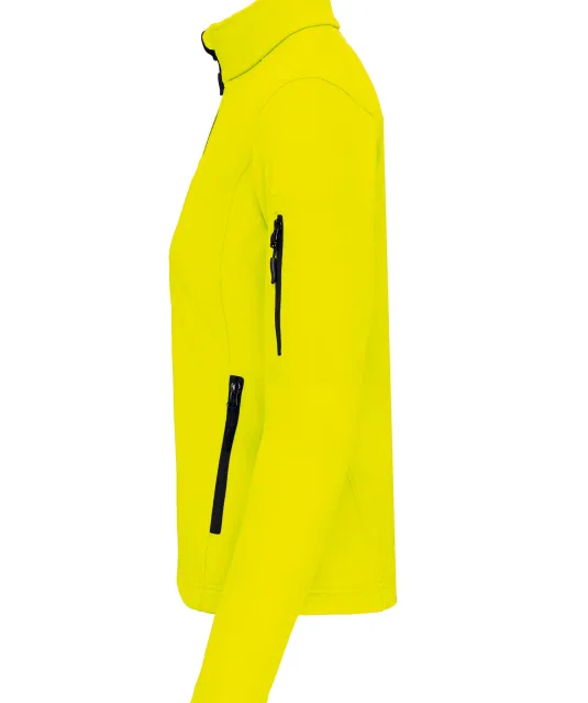 K400 - Dames softshell jas Fluorescent Yellow