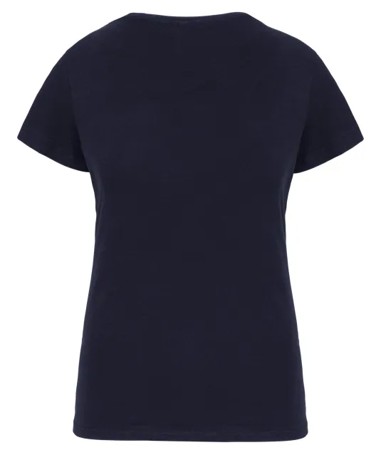 K3015 - Dames-t-shirt V-hals korte mouwen Navy