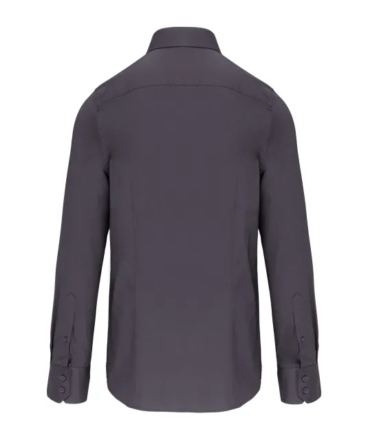 K522 - Getailleerd heren non-iron overhemd lange mouwen Zinc