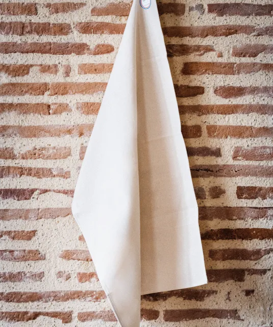 K137 - Handdoek - Vaatdoek 'Origine France Garantie' Natural