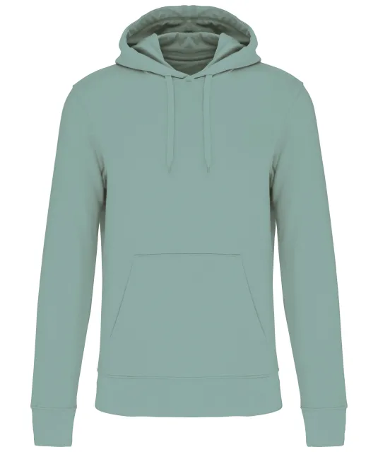 K4027 - Ecologische herensweater met capuchon Sage