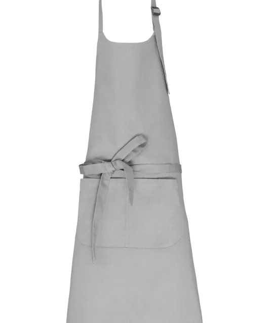 K8007 - Schort met zak van biologisch katoen Snow Grey
