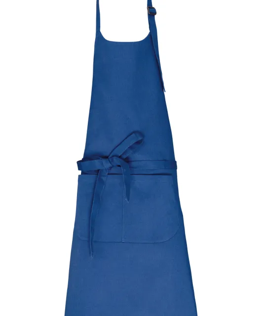 K8007 - Schort met zak van biologisch katoen Sea Blue