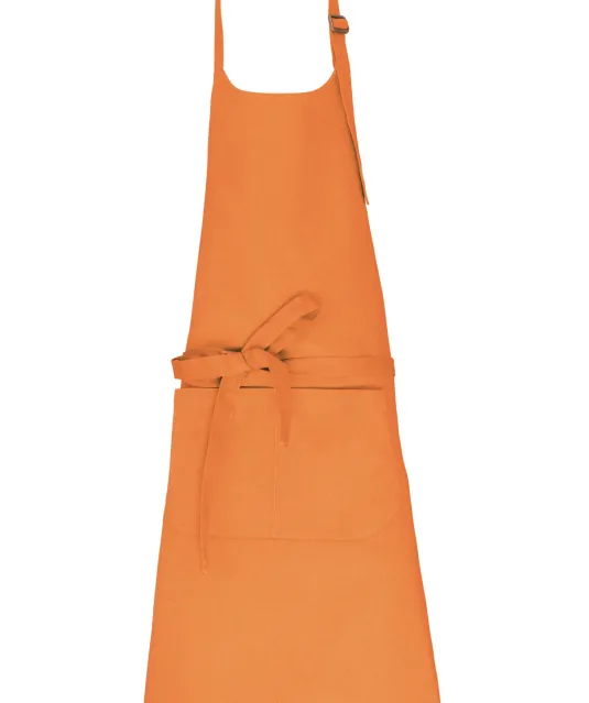 K8007 - Schort met zak van biologisch katoen Light Orange