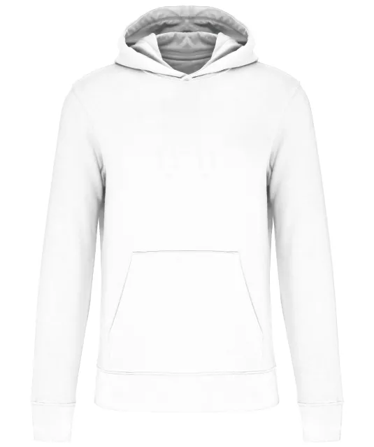 K4029 - Ecologische kindersweater met capuchon White