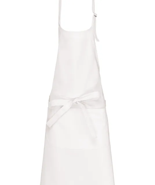 K8005 - Schort wasbaar op hoge temperatuur White