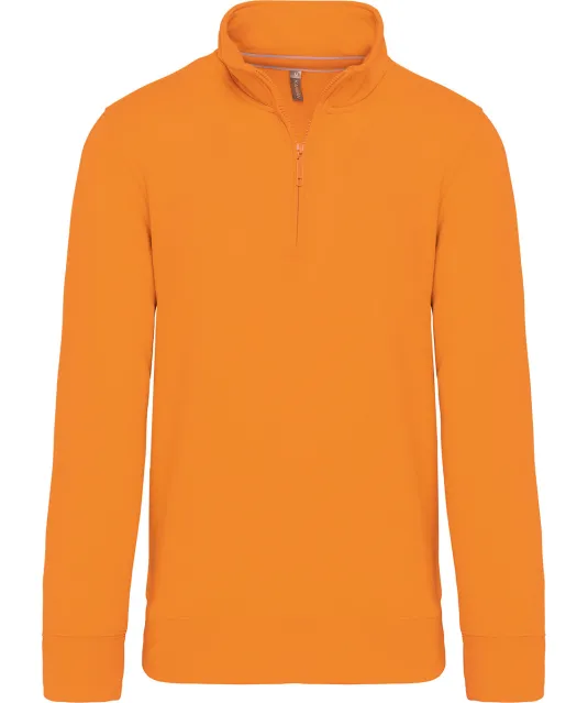 K487 - Sweater met ritskraag Orange