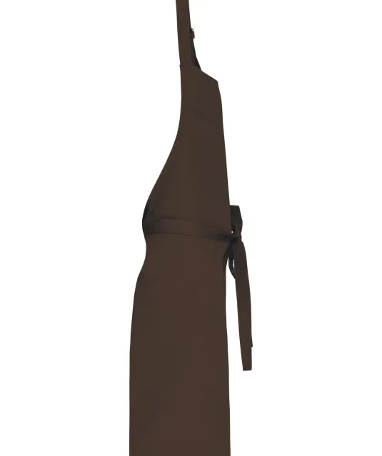 K8000 - Schort van polykatoen zonder zak Chocolate