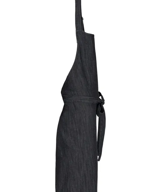 K8000 - Schort van polykatoen zonder zak Black Denim