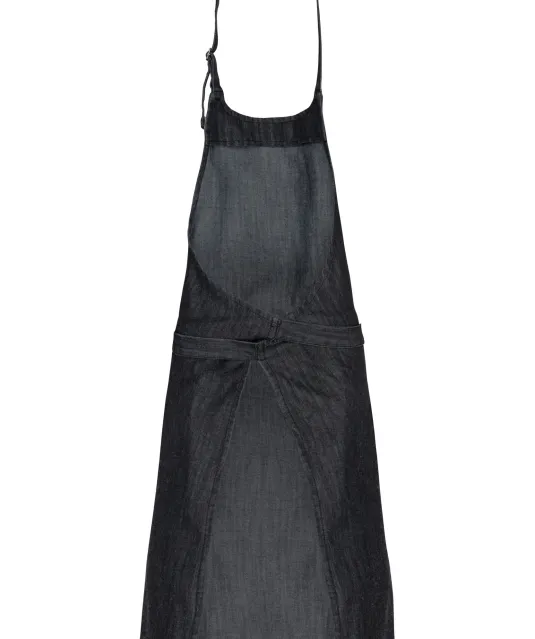 K8000 - Schort van polykatoen zonder zak Black Denim