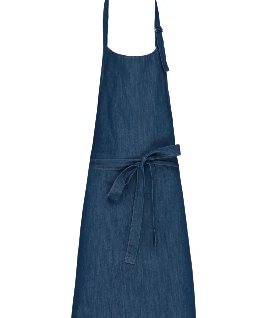 K8000 - Schort van polykatoen zonder zak Denim