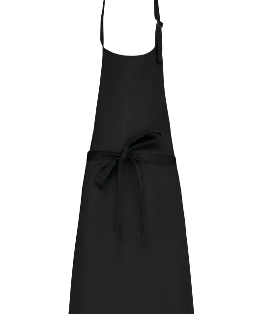 K8000 - Schort van polykatoen zonder zak Black