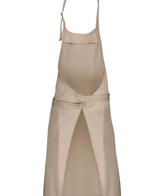 K8000 - Schort van polykatoen zonder zak Beige