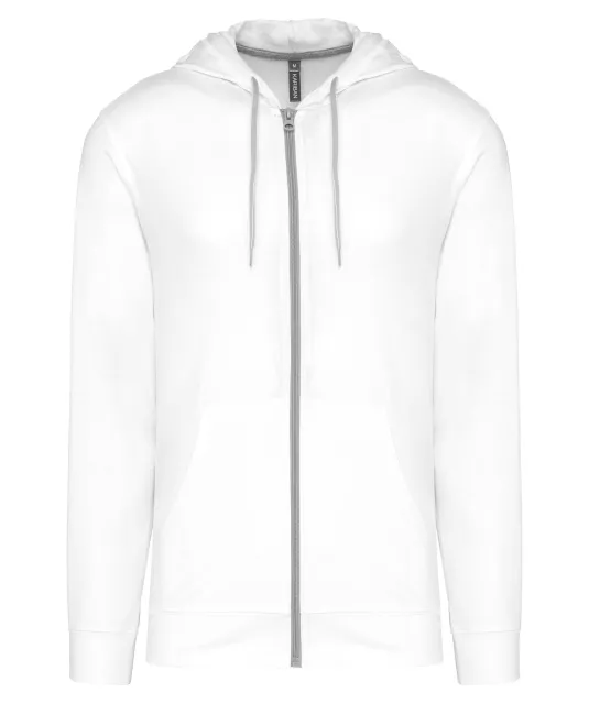 K438 - Vestje van licht katoen met capuchon White