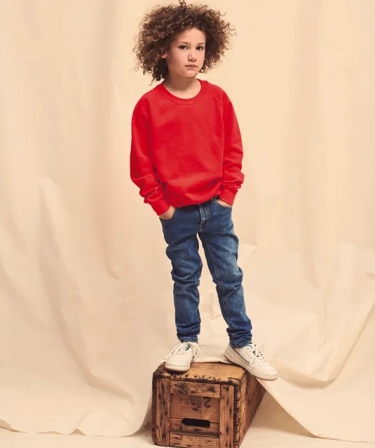 SC62039 - Kids Raglan Sweater (62-039-0) Red