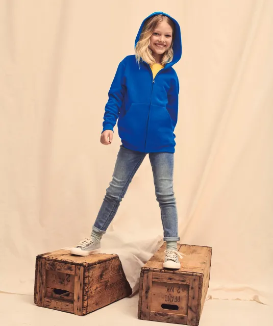 SC62045 - Kids Classic sweatvest met capuchon (62-045-0) Black