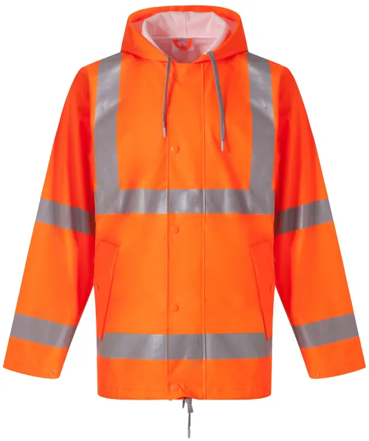 YHVS450 - Ademende regenjasj Hi-Vis Soft Flex Hi Vis Orange