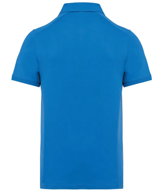 K262 - Herenpolo korte mouwen van jersey Light Royal Blue