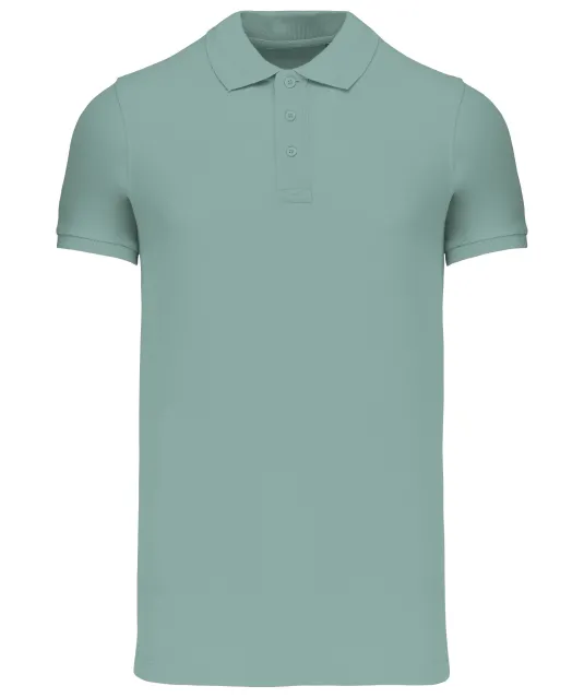 K209 - BIO piqué herenpolo korte mouwen Sage