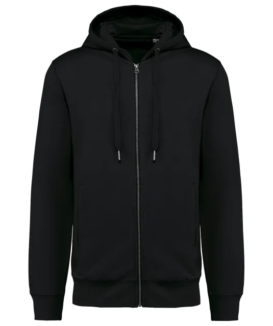 K4008 - Ecologische uniseks sweatvest met capuchon Black