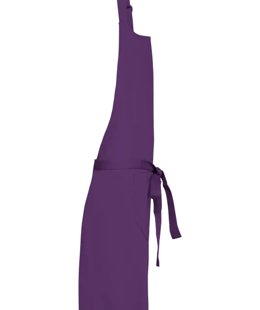 K885 - Katoenen schort met zak Purple