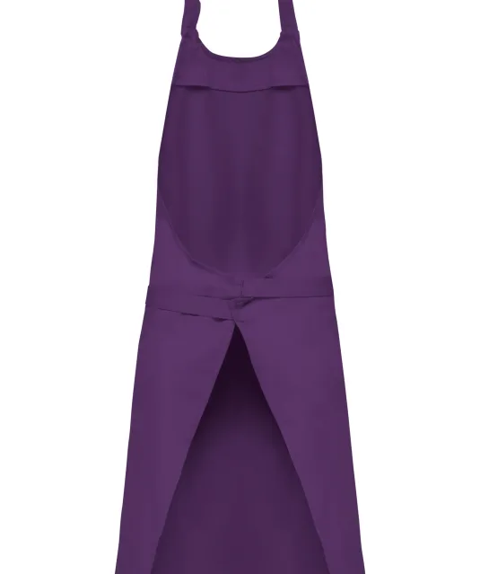 K885 - Katoenen schort met zak Purple