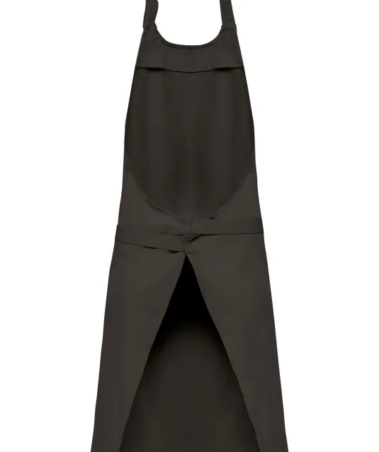K885 - Katoenen schort met zak Dark Grey