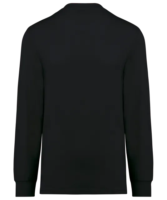 WK303 - Ecologisch uniseks T-shirt met lange mouwen Black