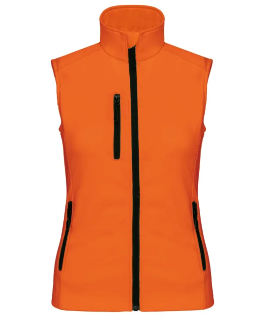 K404 - Dames softshell bodywarmer Fluorescent Orange