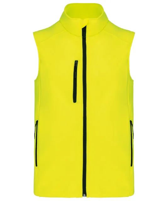 K403 - Softshell bodywarmer Fluorescent Yellow