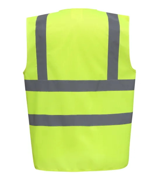 YHVW100 - Veiligheidshesje met 2 Banden & Bretels Hi Vis Yellow