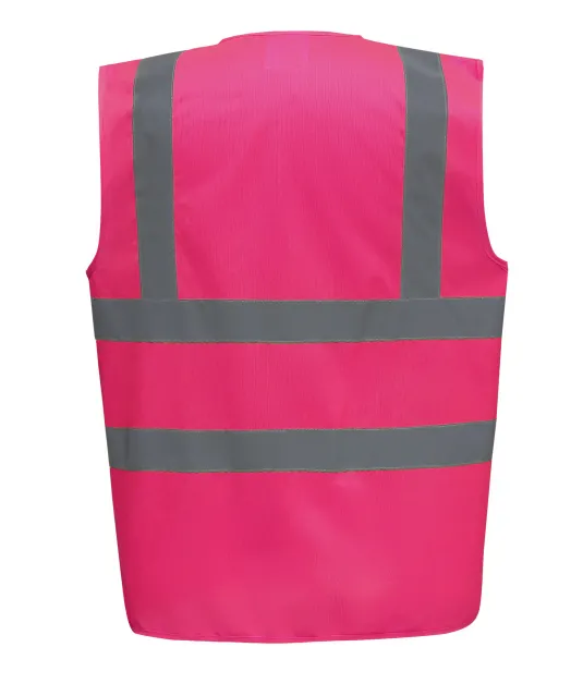 YHVW100 - Veiligheidshesje met 2 Banden & Bretels Pink