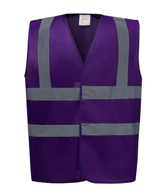 YHVW100 - Veiligheidshesje met 2 Banden & Bretels Purple
