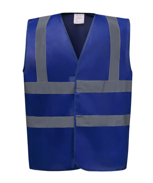 YHVW100 - Veiligheidshesje met 2 Banden & Bretels Royal Blue