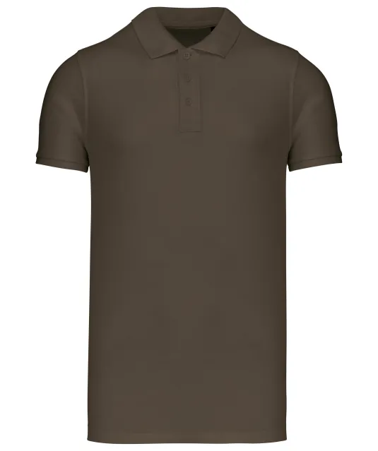 K209 - BIO piqué herenpolo korte mouwen Mossy Green
