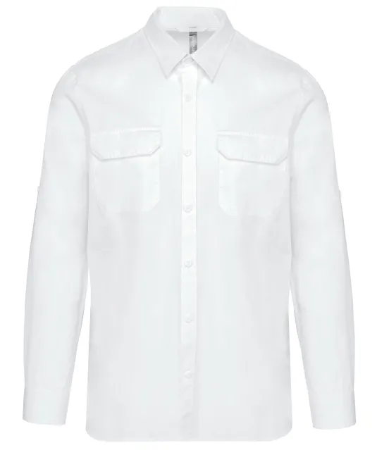 K590 - Overhemd safari lange mouwen White