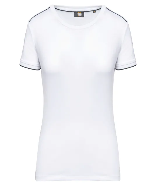 WK3021 - Dames-t-shirt Day To Day korte mouwen White / Navy