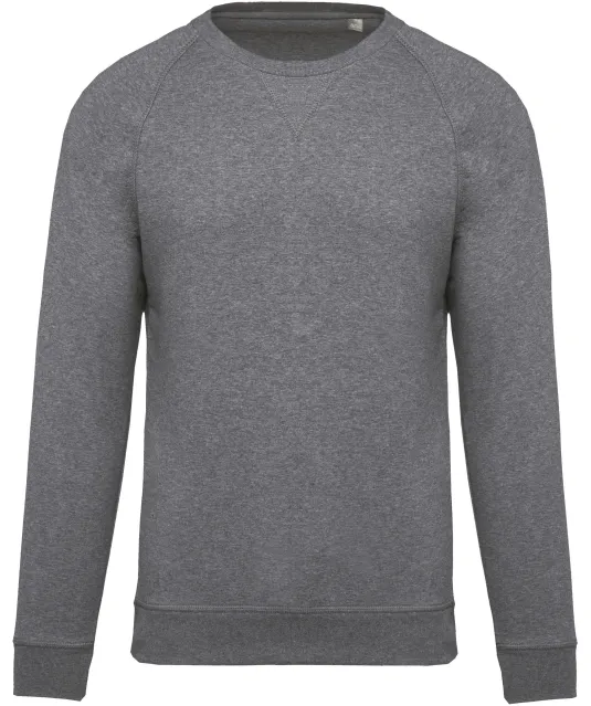 K490 - Sweater bio raglanmouwen kids Grey Heather