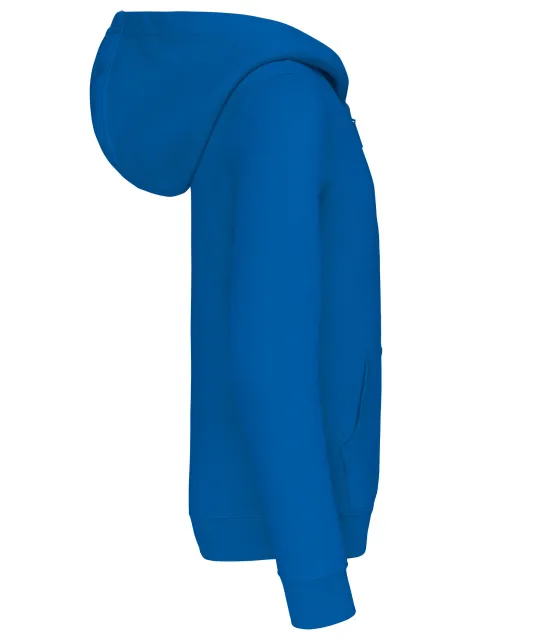 K455 - Kinder sweatvest met capuchon Light Royal Blue