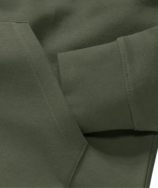 RU265M - Authentic Sweater met capuchon OLIVE