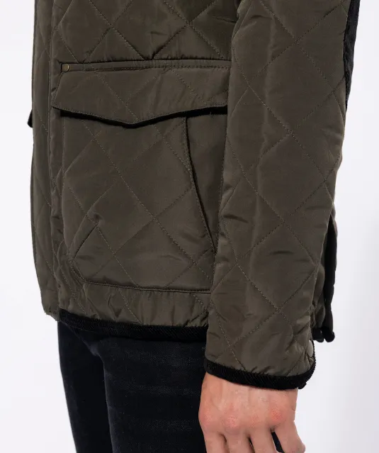 K6126 - Gewatteerde herenjas Black