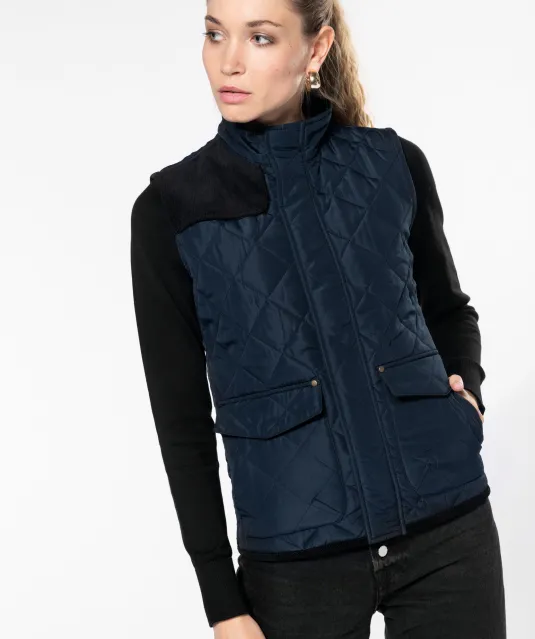 K6125 - Gewatteerde damesbodywarmer Black
