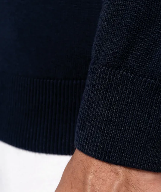 K967 - Herenpullover met ronde hals Black