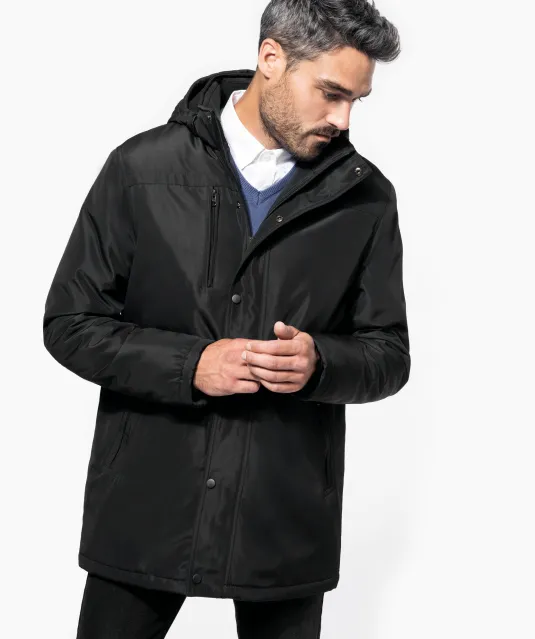 K656 - Parka met afneembare capuchon Black